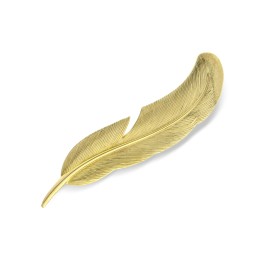 9ct Gold Feather Brooch