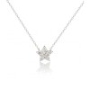 9ct White Gold Diamond Star Necklet - 0.09ct