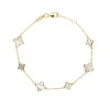 9ct Gold Mother-of-pearl Quatrefoil Bracelet | Macintyres of Edinburgh