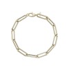 9ct Gold Paperclip Link Chain Bracelet