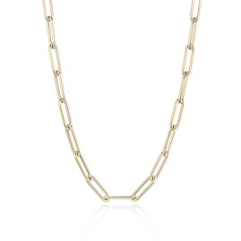 9ct Gold Paperclip Chain Necklace