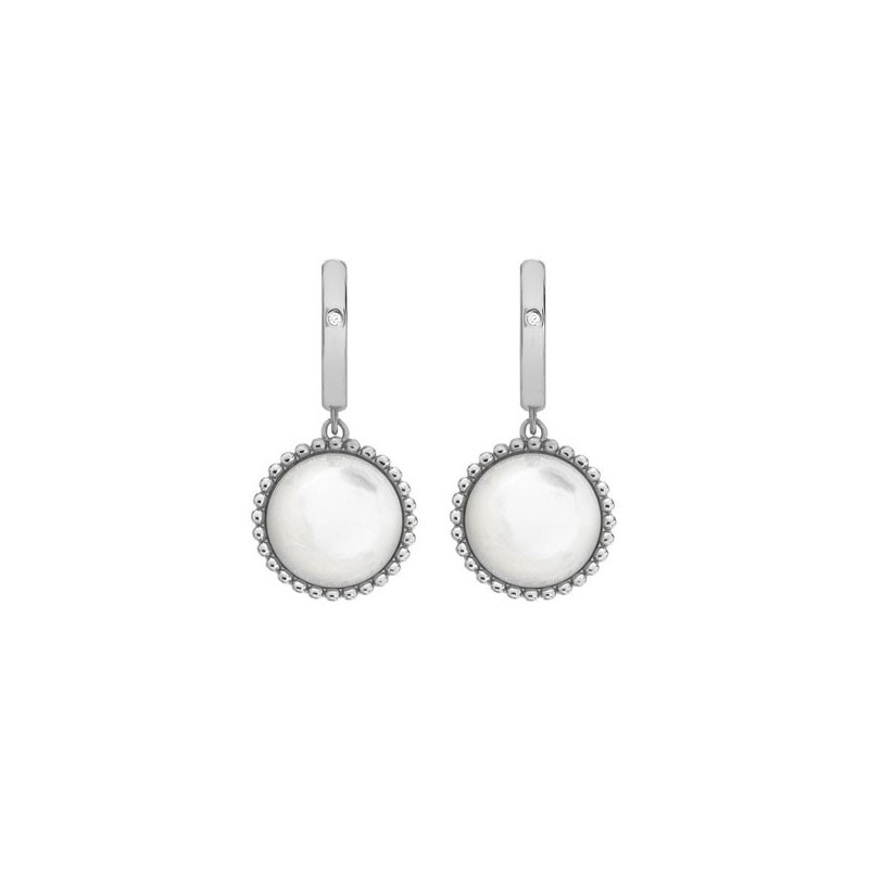 Hot Diamonds Mother-of-pearl Silver Drop Earrings - DE740