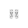 Hot Diamonds Sterling Silver Quilted Hoop Earrings - DE743