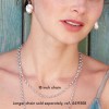 Kit Heath Revival Rolo Oval Link 18 inch Silver Necklace