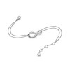 Sterling Silver Infinity Twin Chain Sterling Silver Bracelet