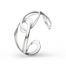 Kit Heath Infinity Grande Sterling Silver Cuff Bangle - 25% off RRP