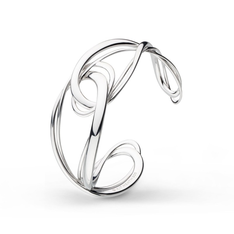 Kit Heath Infinity Grande Sterling Silver Cuff Bangle - 71163