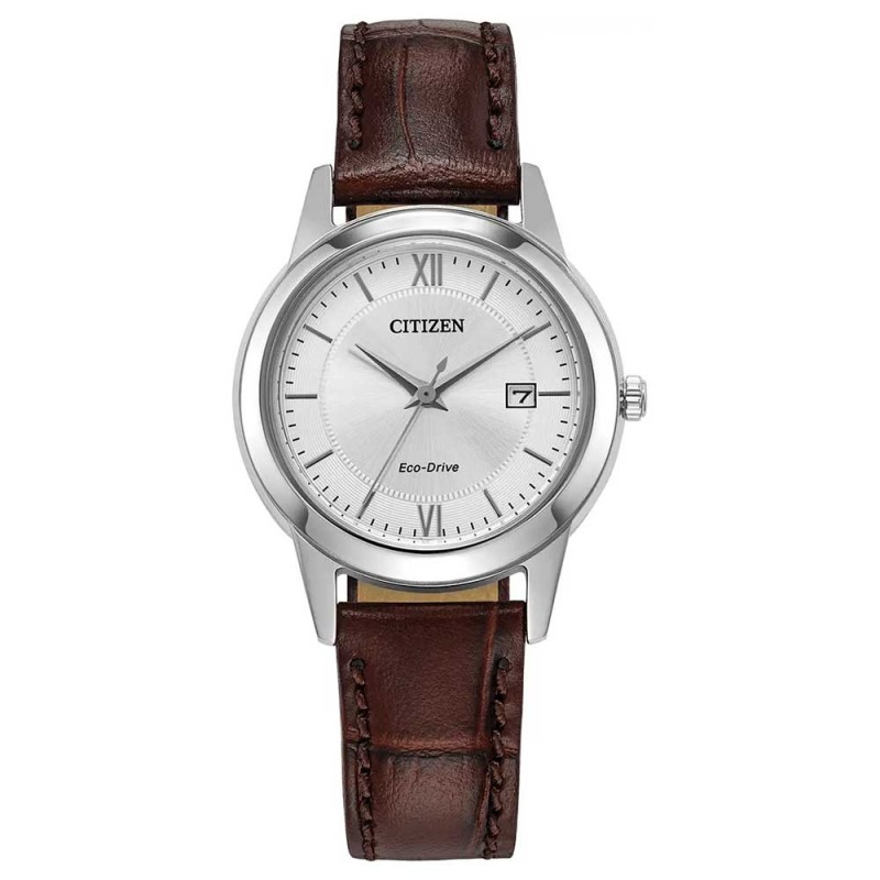 Citizen Ladies Brown Leather Strap Watch - FE1087-28A