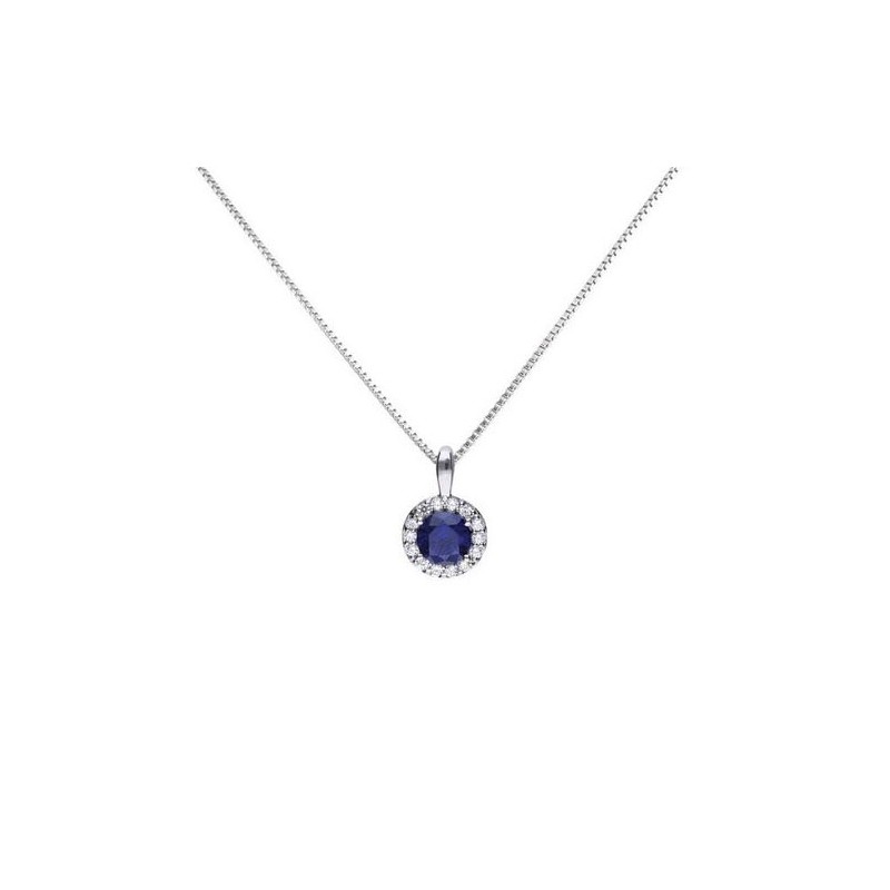 Diamonfire Blue Zirconia Solitaire Necklace [SAVE 29% off RRP]