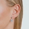 Diamonfire Sterling Silver Teardrop Cluster Earrings [Save 28% off RRP]