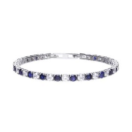 Diamonfire Silver Blue & White Cubic Zirconia Bracelet - 30% off RRP