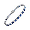 Diamonfire Silver Blue & White Cubic Zirconia Bracelet - 30% off RRP