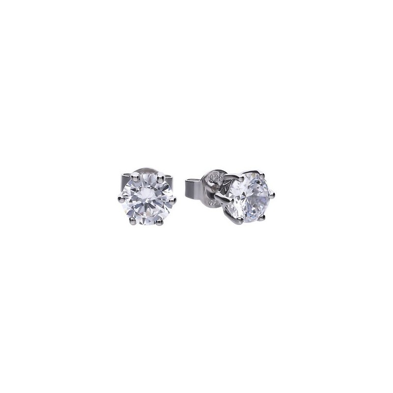 Diamonfire Sterling Silver 2 Carat Cubic Zirconia Earrings [29% off RRP]