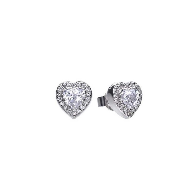 Save over 30% off RRP - Diamonfire Heart Earrings E5589 