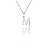 Hot Diamonds Sterling Silver Letter M Pendant - DP413