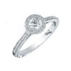 Platinum Diamond Infinity Halo Ring - 0.50 + 0.37ct F/SI1