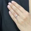 Platinum Oval & Pear-shaped Diamond Ring - 0.41 + 0.17 F/VS1