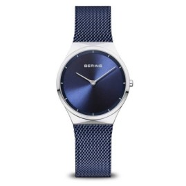 Bering Classic Ladies Blue Mesh Bracelet Watch - 12131-307