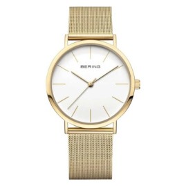 Bering Classic Ladies Gold Tone Mesh Bracelet Watch - 13436-334