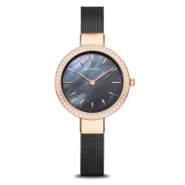 Bering Ladies Polished Rose Gold Tone Watch - 16831-162