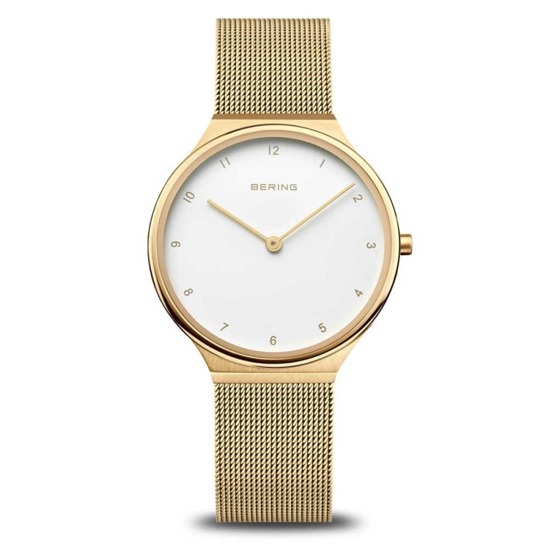 Bering Ultra Slim Gold Tone Bracelet Watch - 18434-334