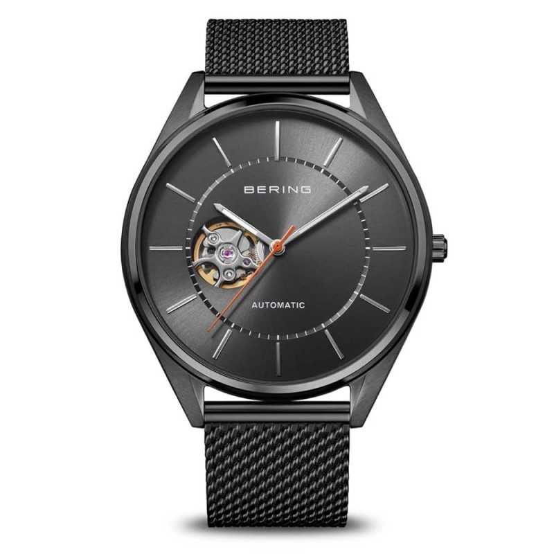 Bering Mens Automatic Black Bracelet Watch - 16743-37 | 29% Off RRP