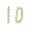 18ct Gold Diamond-set Hoop Earings - 0.82cts