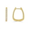 18ct Gold Diamond-set Hoop Earings - 0.82cts