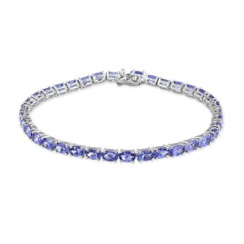 Tanzanite Line Bracelet White Gold | Macintyres of Edinburgh