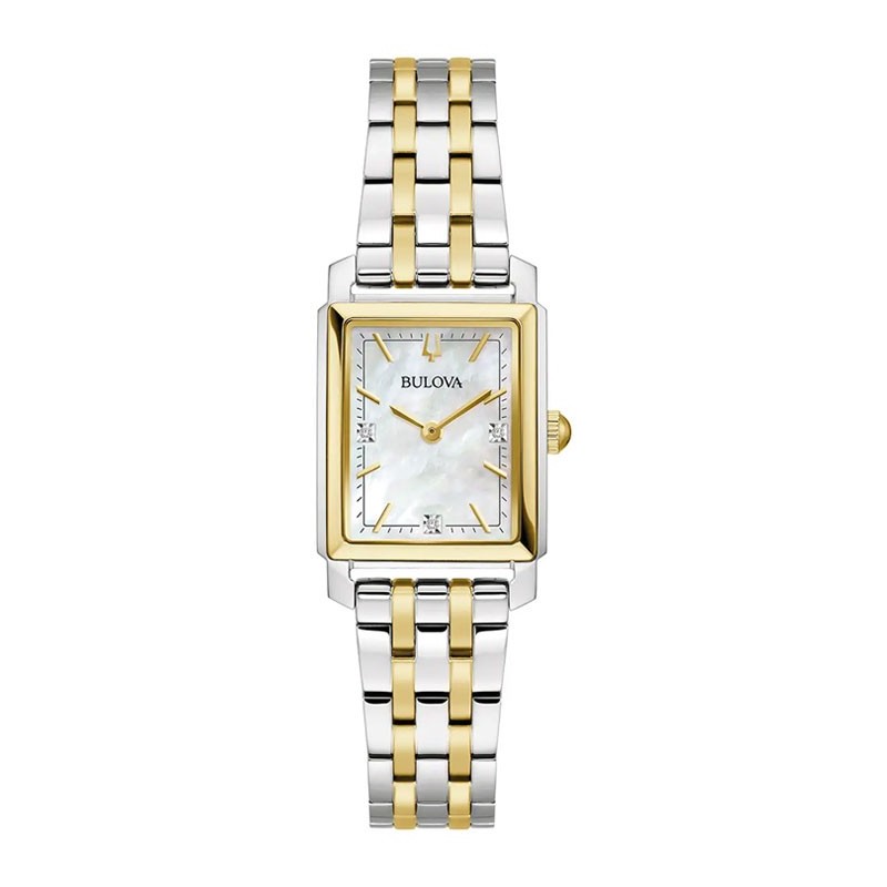 Bulova watch two tone hotsell