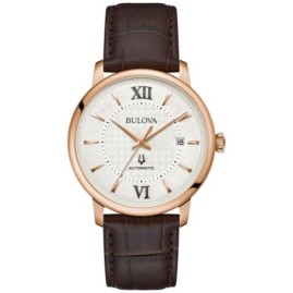 Bulova Hudson Automatic Brown Leather Strap Watch - 25% off RRP