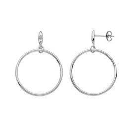 Hot Diamonds Sterling Silver Circle Drop Earrings - DE631