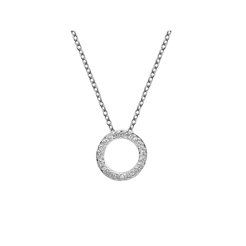 Hot Diamonds Sterling Silver Striking Circle Pendant - DP661