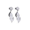 Diamonfire Sterling Silver CZ Twirl Drop Earrings - E5899