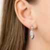 Diamonfire Sterling Silver CZ Twirl Drop Earrings - E5899