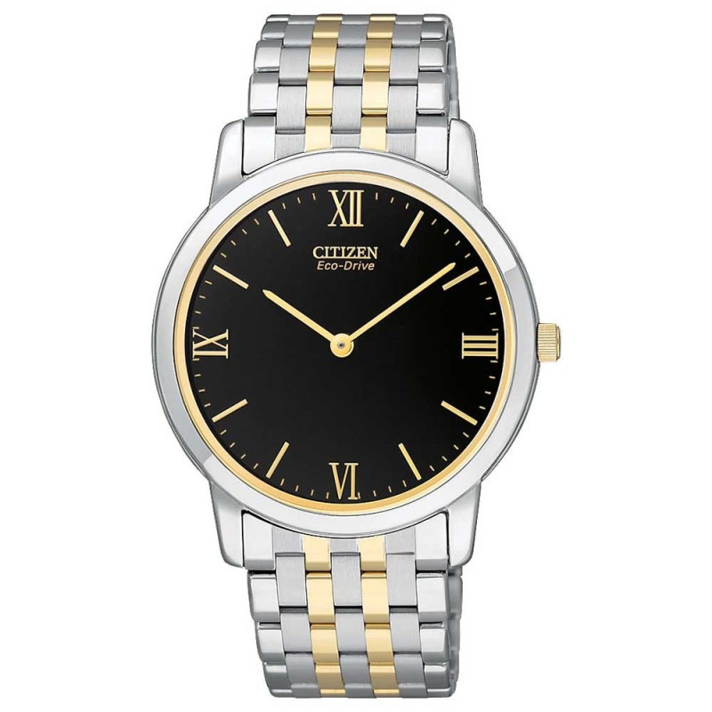 Citizen Mens Eco Drive Stiletto Black Dial Watch AR1124 59E