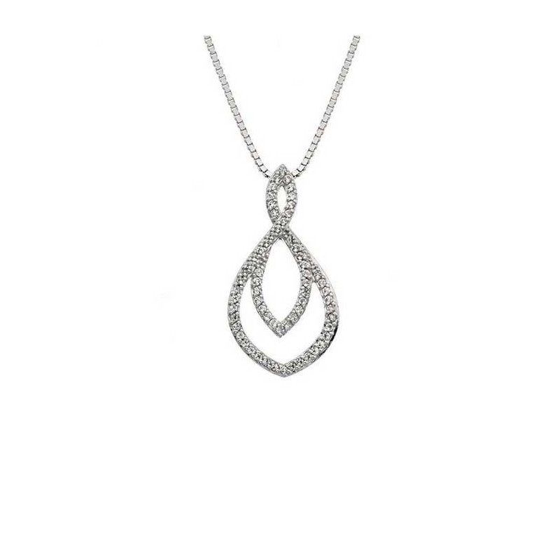 Hot Diamonds Harmony White Topaz Pendant - DP733