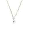 Kit Heath Desire 5mm Freshwater Pearl & Silver Heart Necklace