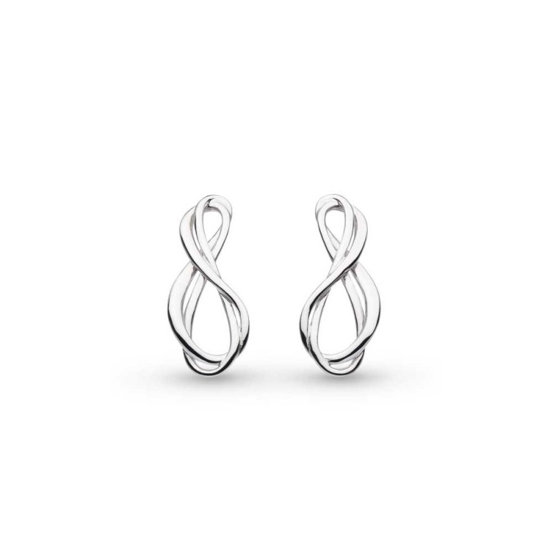 24% off RRP - Kit Heath Sterling Silver Infinity Stud Earrings