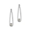 Ortak Aurora Sterling Silver & White Opal Long Drop Earrings