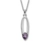 Ortak Amethyst Silver Pendant - CP331