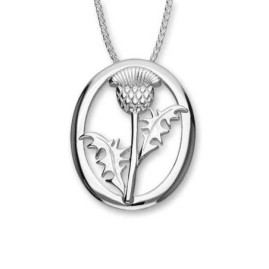 Ortak Sterling Silver Thistle Pendant - P507