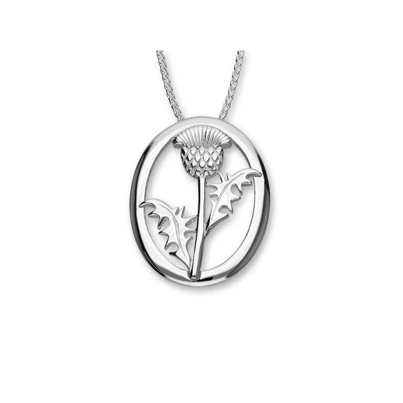 Ortak Sterling Silver Thistle Pendant - P507