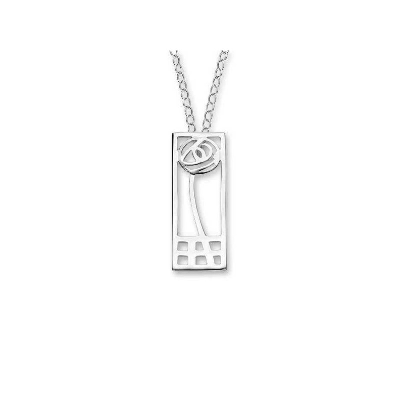 Ortak Sterling Silver Charles Rennie Mackintosh Pendant - P270