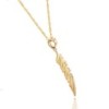 9ct Yellow Gold Feather Necklace