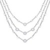 Diamonfire Sterling Silver MultiStrand Cocktail Necklace - N4252