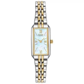 Ladies Citizen Silhouette Two Tone Eco- Drive Watch - EG2694-54D