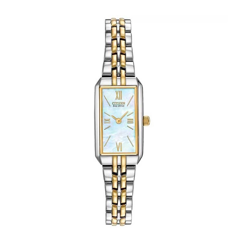 Ladies Citizen Silhouette Two Tone Eco- Drive Watch - EG2694-54D