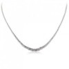 9ct White Gold Palmier Necklace