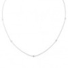 9ct White Gold Diamond Set Chain Necklace - 0.16ct